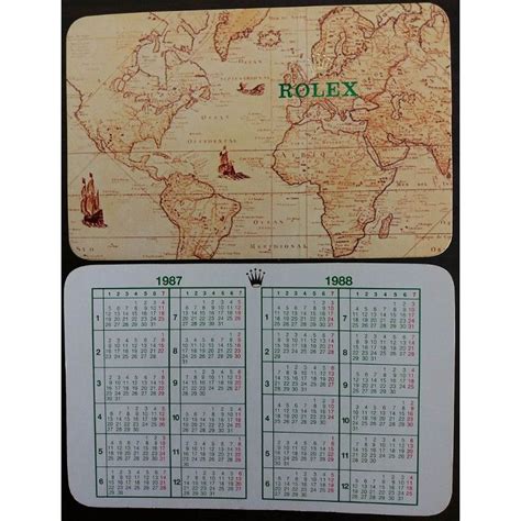 Rolex Pocket Calendar 